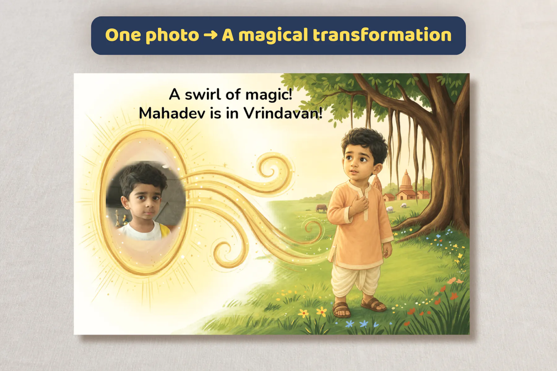 One photo creates a magical transformation for Mahadev