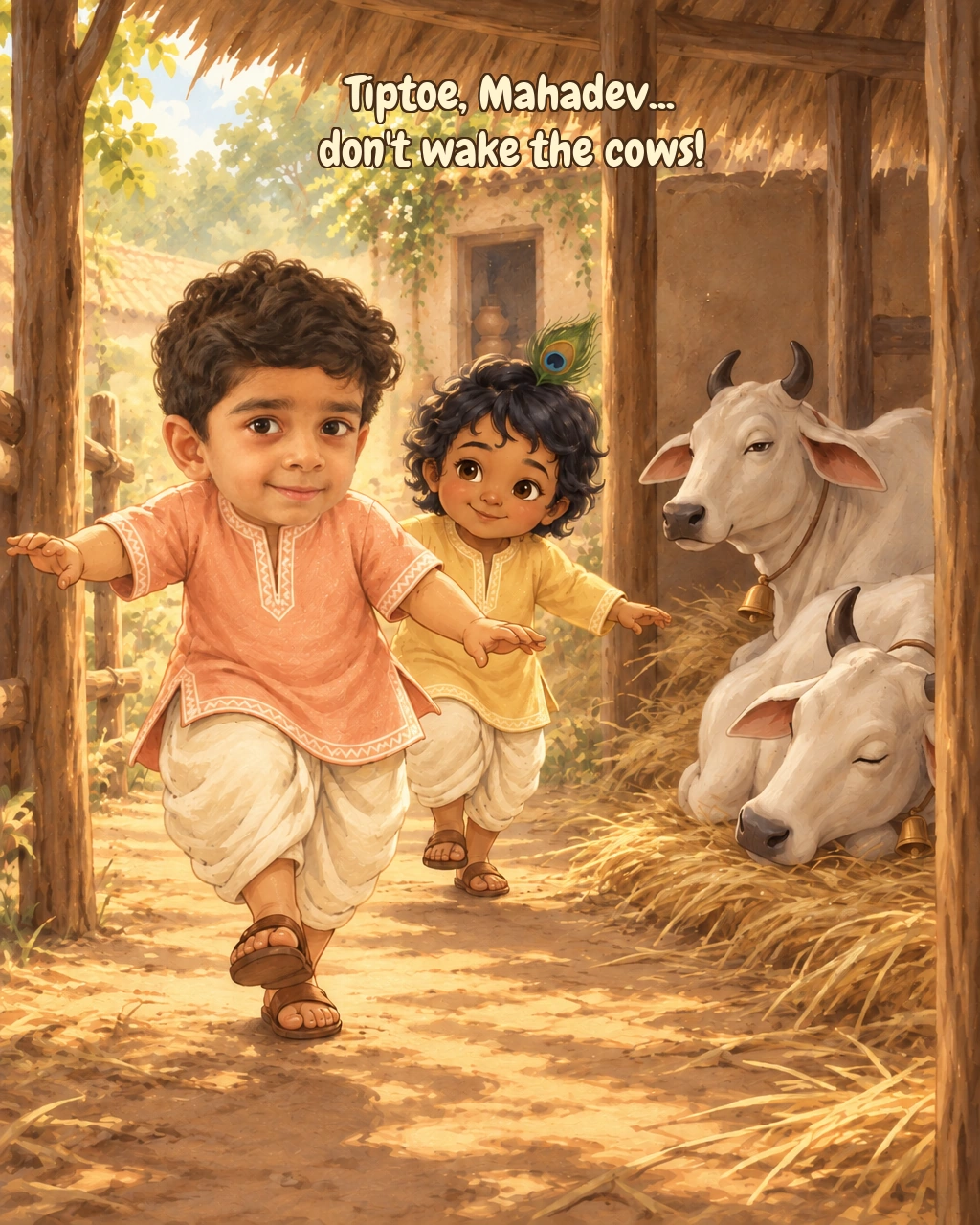 The Great Butter Adventure: Tiptoe past the cows