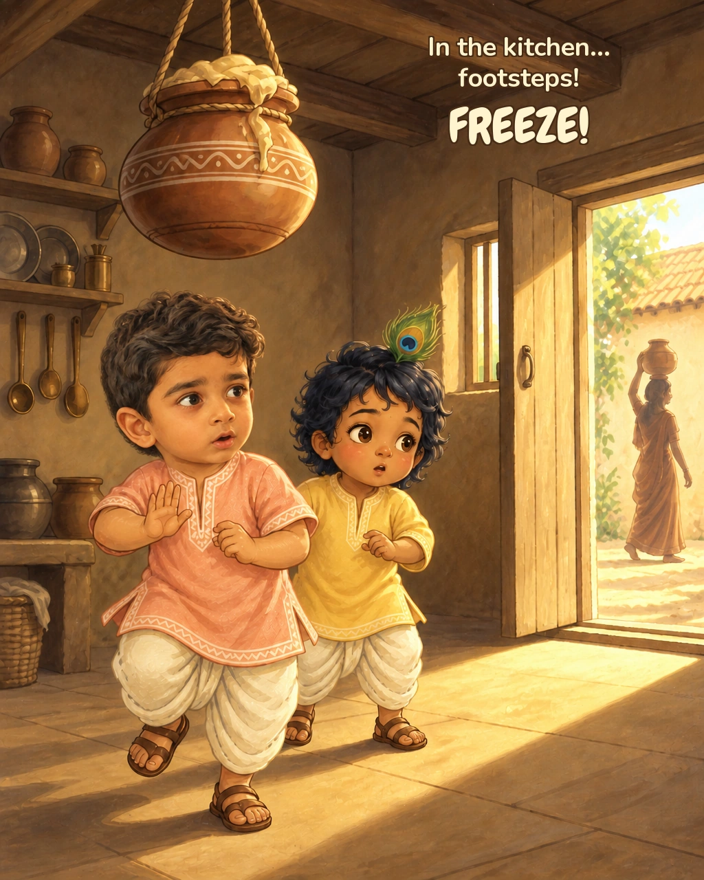 The Great Butter Adventure: Footsteps! Freeze!