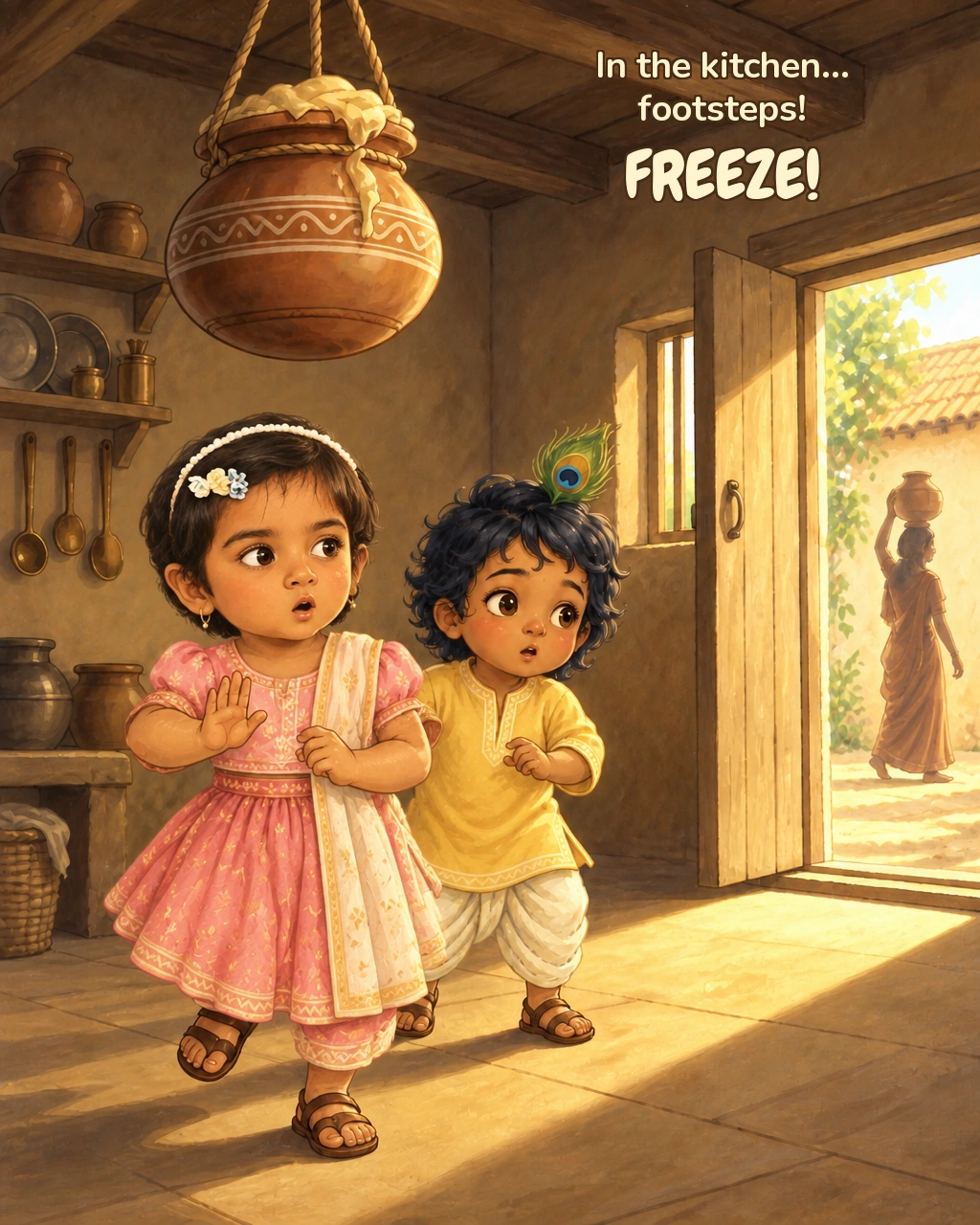 The Great Butter Adventure: Footsteps! Freeze!