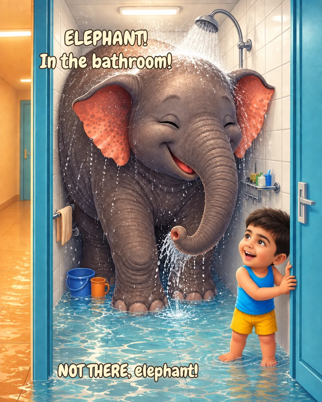 Not There!: An elephant in the bathroom